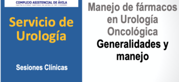 Manejo de fármacos en urología oncológica