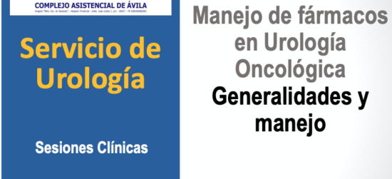 Manejo de fármacos en urología oncológica